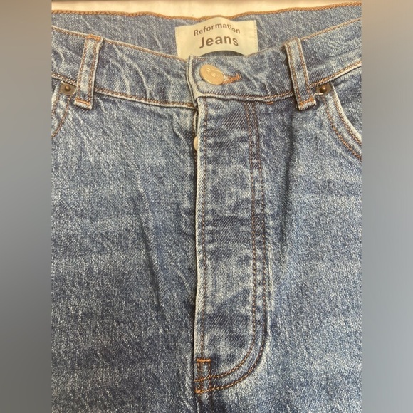 Reformation Serena High Skinny Jeans in Kasai Wash Button
Fly Size 27 - Picture 13 of 15